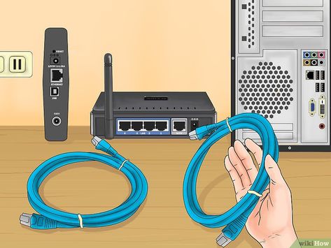 How to Set Up a Wireless Router (with Pictures) - wikiHow Computer Troubleshooting, Computer Router, Keyboard Hacks, Wifi Hack, Cctv Camera Installation, Structured Cabling, Internet Router, Electrical Circuit Diagram, Wireless Routers