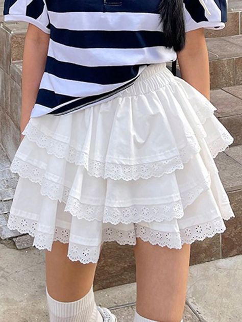 Ruffle hem skirt