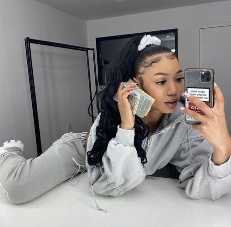 Female Celebrity Crush, Black Bratz Doll, Coi Leray, Chris Brown Videos, Gangster Girl, Pinterest Page, Curly Hair Inspiration, Girls Braids, Teenage Fashion Outfits