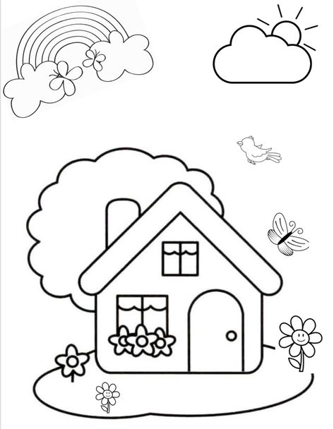 Color Sheets For Kids Printables Free, Drawing Worksheets For Kids, Painting Worksheet, Kids Colouring Printables, Coloring Pictures For Kids, Free Kids Coloring Pages, Kindergarten Coloring Pages, Preschool Coloring Pages, Kid Coloring Page