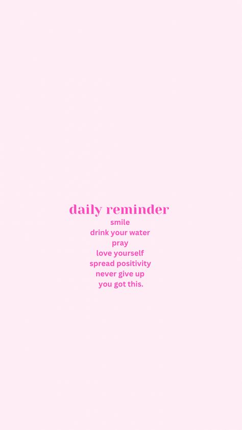 Pink Inspo Quotes Aesthetic, Reminders For 2024, Wallpaper Backgrounds Pink Quotes, Pink Background Motivational Quotes, Pretty Wallpapers Aesthetic Pink, Affirmation Quotes Aesthetic Pink, Self Love Pink Wallpaper, Pink Background Quotes Inspirational, Baddie Reminder Wallpaper