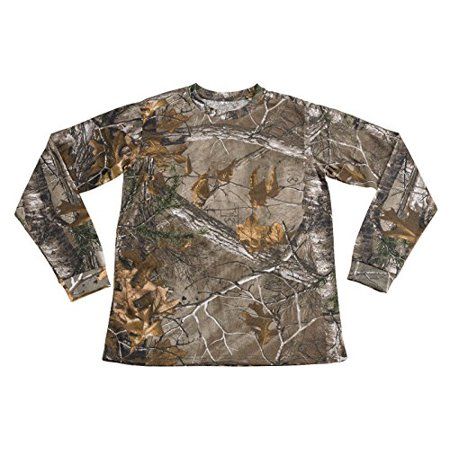 Men's Hunting Zone Shirt, Camouflage , Long-Sleeves, Sized to compensate for shrinkage., Tee Shirt is comfortable and perfect for hunting, campouts or a hard day's work., 100% cotton jersey construction. Size: 3XL.  Color: Green.  Gender: male.  Age Group: adult.  Pattern: camo.