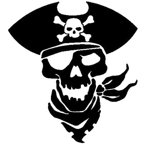 Pirates Skull, Pirate Skull And Crossbones, Photoshop Graphics, Pirate Art, Sticker For Car, Pirate Skull, Stencil Patterns, Eye Patch, Scroll Saw Patterns