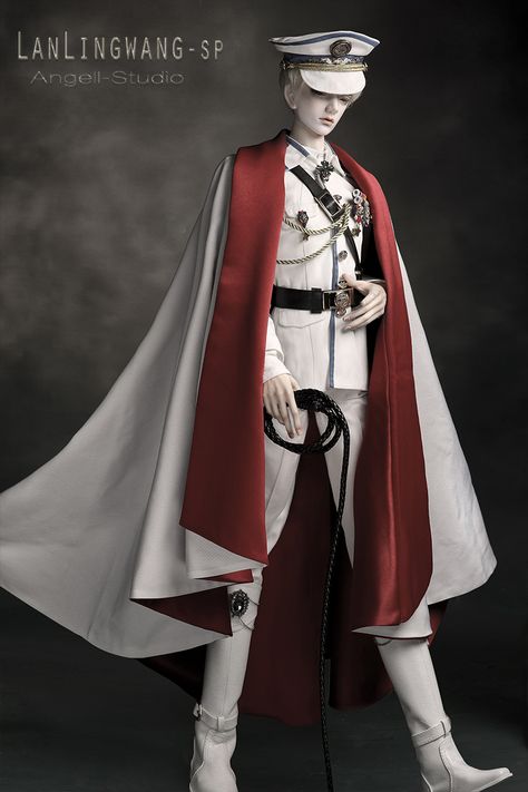 AS74cm King LanLing SP-Military uniform,glorious life,AS-Senior(65-74cm) Royal Clothing, Old Fashion Dresses, Fantasy Dress, Military Uniform, Mode Inspo, Fantasy Clothing, Fantasy Fashion, Character Outfits, Art Clothes