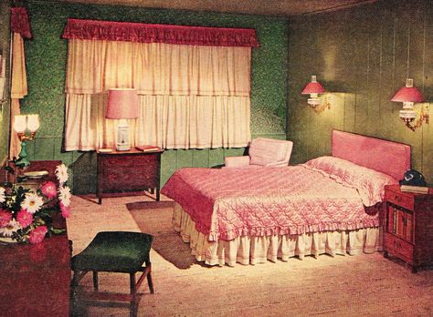 retro bedroom, mid century bedroom, retro renovation bedroom, bedroom makeover, 1950s bedroom, retro realty 1950s Bedroom, Retro Bedroom Ideas, Vintage Bedroom Ideas, Bedroom Retro, Vintage Bedroom Decor, Mid Century Bedroom, Retro Bedrooms, Living Vintage, Casa Vintage