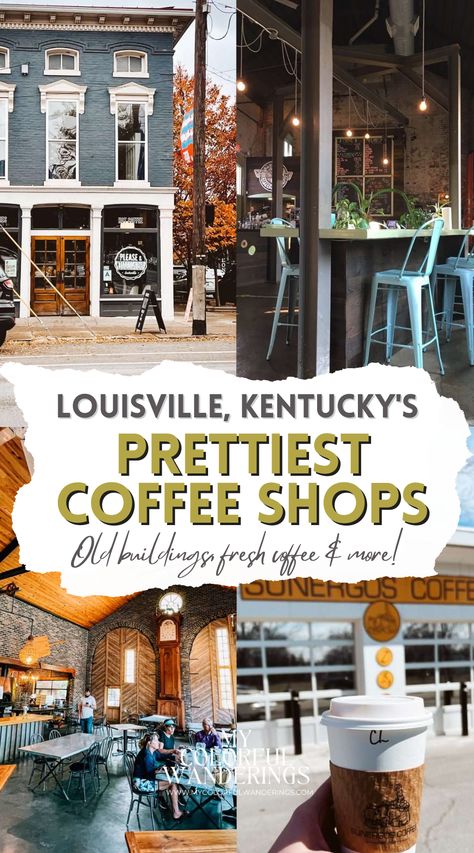 Louisville Kentucky Instagram Spots, Louisville Vacation, Modern Cafes, Bourbon Tour, Weekend Getaway Ideas, Kentucky Attractions, Kentucky Vacation, Kentucky Bourbon Trail, Kentucky Travel