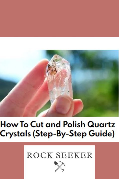 quartz, crystals, polish, gemstones Quartz Rock Crafts, Quartz Craft Ideas, Quartz Crystal Crafts, Diy Cristals, Gemstone Crafts, How To Polish Rocks, Rock Display, Rock Identification, Minerals Crystals Stones