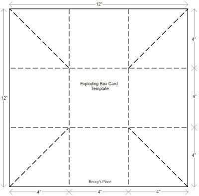 Explosion Box Template Printable Free, Explosion Box Template, Exploding Box Template, Box Templates Printable Free, Explosion Box Tutorial, Diy Exploding Box, Exploding Gift Box, Box Template Printable, Box Cards Tutorial