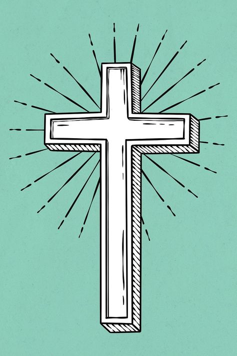 The Christian holy cross psd  | free image by rawpixel.com / Noon Christian Graphics Aesthetic, Cross Illustration Christian, Cross Tshirt Designs, Christian Illustration Art, Faith Graphics, Cross Graphic Design, Diy Prayer Journal, Cross Illustration, Christian Drawings