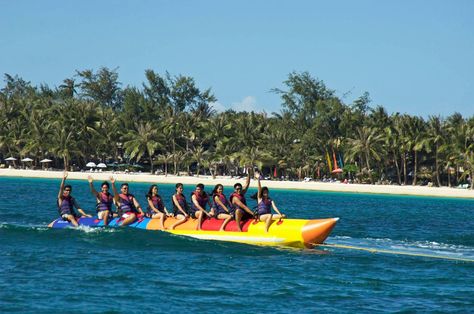 Banana Boat Ride in Boracay Island, Philippines Banana Boat Ride, Irving Wallpapers, Boracay Philippines, Boracay Island, Banana Boat, Boat Ride, Boracay, Island Getaway, Tropical Islands