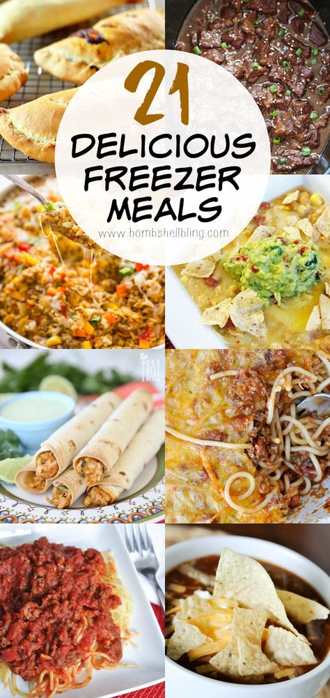 Freezer meals - perfect for busy families! Gluten Free Menu, Healthy Freezer Meals, Delicious Freezer Meals, Meals To Freeze, Freeze Meals, Good Meals, Budget Freezer Meals, Large Group Meals, Budget Meal Planning