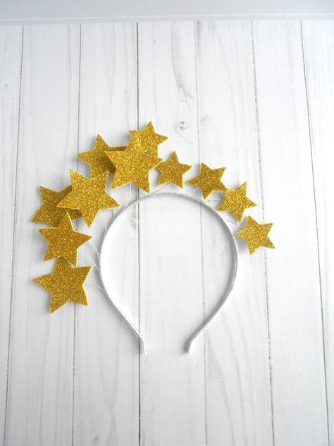 Celestial Headband, Gold Head Piece, Celestial Headpiece, Starry Night Wedding Theme, Christmas Headpiece, Headpiece Art, Starry Night Wedding, Wedding Halo, Tiara Headband