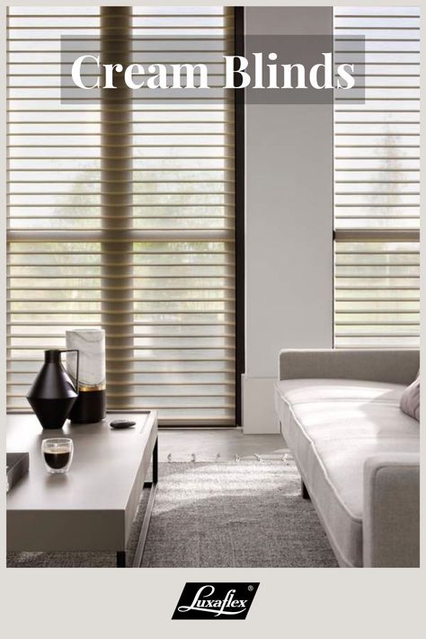 Cream Blinds, Room Darkening Blinds, Blinds Inspiration, Smart Blinds, Bedroom Blinds, Cream Tones, Latest Colour, Shades Blinds, Blinds For Windows