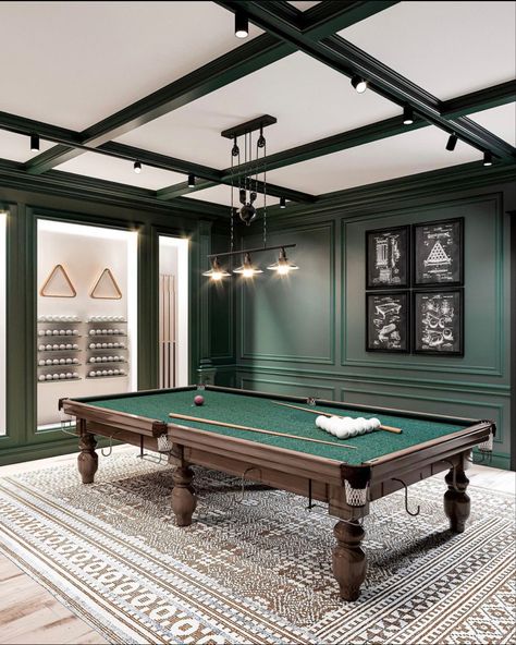 Basement Pool Table Room, Billiard Room Ideas Interior Design, Modern Billiard Room, Lounge Decorating Ideas, Billiard Room Design, Lounge Decor Ideas, Pool Room Ideas, Billards Room, Billiards Room Decor