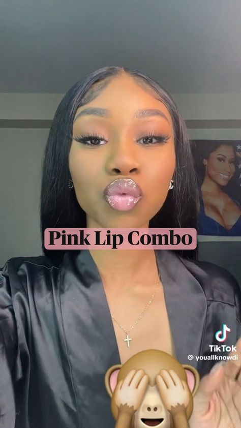 Lip makeup, Beauty, Lips, Cosmetics, Pout, Lipstick, Lip gloss, Lip liner, Lip pencil, Lip care, Confidence, Flawless, Stunning, Glamour, Makeup artist, Self-expression, Makeup tips, Lip combo, Lip combo tutorial, Tutorial, Inspo, Makeup Inspo, Dark skin, Brown skin Lip Oil For Brown Skin, Jayda Wayda Lip Combo, Lip Combination Brown Skin, Pink Lip Combo Dark Skin, Simple Lip Combos For Black Women, Nyx Lip Combo Black Women, Halloween Lips Makeup, Pink Lip Gloss For Dark Skin, Nyx Butter Gloss Lip Combo Brown Skin