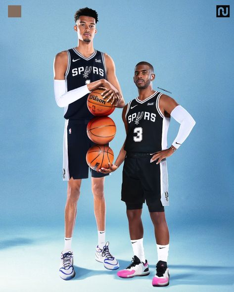 JAKEPABLOMEDIA | How many wins can Wemby & CP3 get the Spurs this season? 👀⬇️ | Instagram Collage, Basketball, Instagram, Spurs Basketball, How Many, Pins, Quick Saves