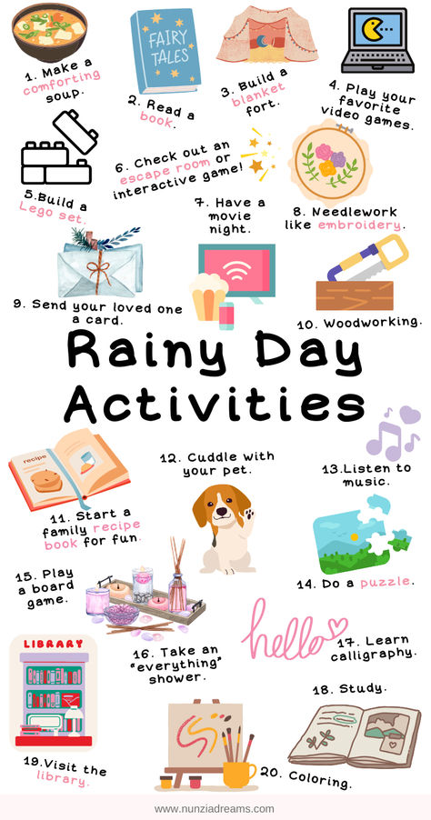 39 Rainy Day Activities For Adults You’ll Love What To Do In Rainy Days, What To Do On A Hot Summer Day, Things To Do In A Rainy Day, Ideas When Your Bored At Home, Things To Do When You Feel Down, Adult Things To Do, What To Do When Its Raining, Stuff To Do On A Rainy Day, Rainy Day Ideas For Adults