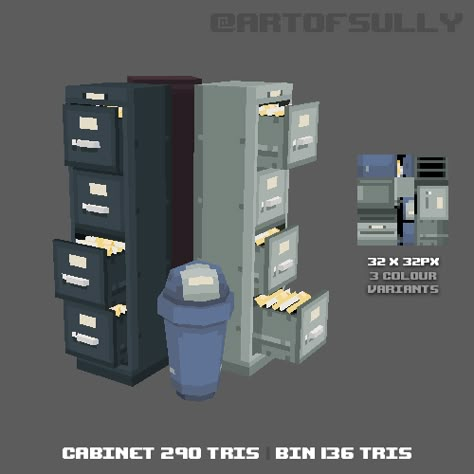 Low Poly Character, Polygon Modeling, 3d Pixel, Game Textures, 3d Modeling Tutorial, Low Poly Games, Graphic Design Cards, Cool Pixel Art, Filing Cabinets