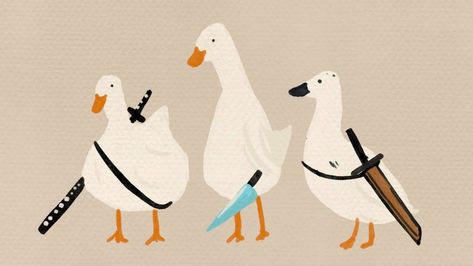 Goose Dnd Character, Peace Was Never An Option Wallpaper, Peace Was Never An Option, Goose Game, Game Wallpaper Iphone, Duck Cartoon, Lucky Duck, Sensory Overload, Funny Duck