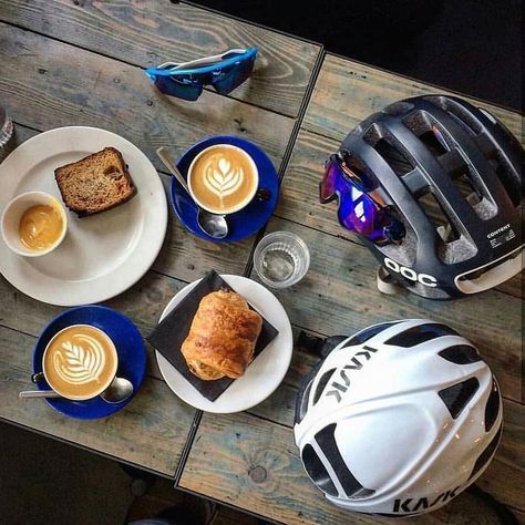 It’s ok to #helmetontable at @wearethedynamo Credit to @bikefriendlycafes Ironman Triathlon Training, Bicycle Cafe, Xc Ski, Running Photos, Cafe Concept, Bike Aesthetic, Bike Training, Cycling Race, Road Bike Cycling