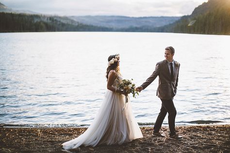 Wedding Photography Poses, Beach Wedding Photos, Lake Wedding Photos, Camping Photos, Outdoor Wedding Photography, Outdoor Wedding Photos, Lakeside Wedding, Lake Wedding, Oregon Wedding