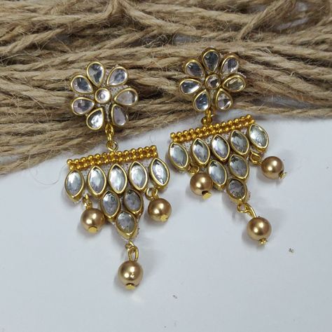 Kundan Jewellery Making, Jewel Video, Laxmi Jewellery, Diy Kundan Jewellery, Kundan Rings, Korean Jewellery, Jewellery Rendering, Jewellery Tutorial, Kundan Studs