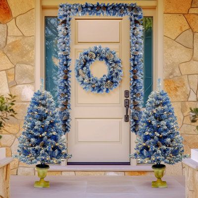 Turquoise blue curtains