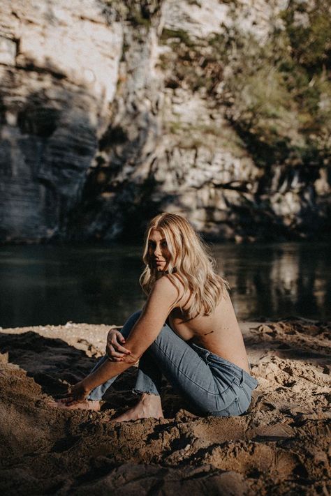 Buffalo river boudoir session, Arkansas boudoir photographer, Blue jean boudoir inspiration Spiritual Photos, Bouidor Photography, Beautiful Photoshoot Ideas, Nature Photoshoot, Outdoor Pictures, Arkansas Wedding, Outdoor Photoshoot, Instagram Foto, Outdoor Photography