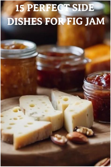 Elevate your cheese board with these perfect pairings for fig jam! 🧀🍇 #figjam #cheeseboard Charcuterie Board With Fig Jam, Appetizers With Fig Jam, Recipes With Fig Jam, Fig Jam Appetizers, Fig Jelly, Fig Spread, Orange Jam, Gourmet Sandwiches, Sliced Pears