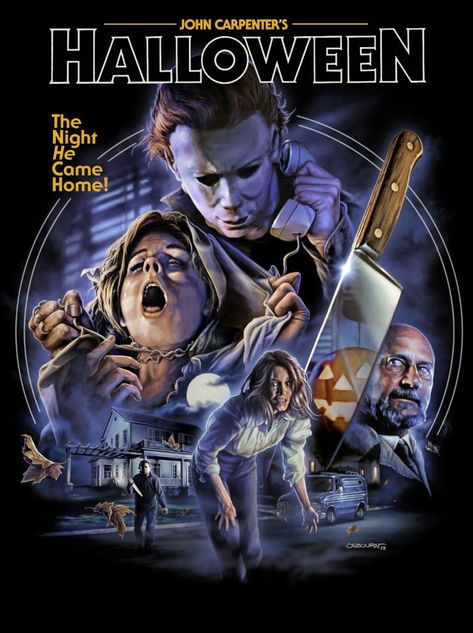 Halloween (1978) Halloween 1978 Poster, Halloween Franchise, John Carpenter Halloween, Halloween 1978, Horror Gifts, Slasher Movies, Horror Movie Icons, Horror Artwork, The Boogeyman