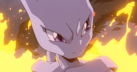 Mewtwo Strikes Back, Dbz Memes, Powerful Pokemon, Pokemon Mewtwo, Mew And Mewtwo, Pokemon Movies, Pokemon Collection, 90s Cartoons, Pokemon Funny