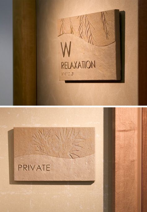 Spa Signage Design, Room Signage Design, Hotel Signage Design, Spa Signage, Resort Signage, Hospital Signage, Ada Signage, Entrance Signage, Hotel Signage