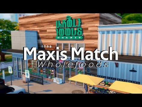 (111) Maxis Match Wholefoods Grocery Store| FUNCTIONAL | The Sims 4 Build Review + BIG ANNOUNCEMENT - YouTube Sims4 Grocery Store, Sims 4 Functional Grocery Store, Sims 4 Functional Lots, Sims 4 Stores, Sims 4 Supermarket, Sims 4 Grocery Store Cc, Sims 4 Grocery Store, Sims 4 Lots Community, Sims 4 Store