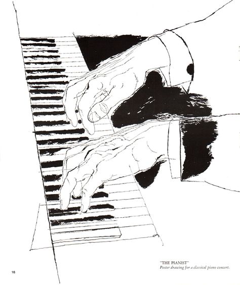 David Stone Martin | by Alex Knowlton David Stone Martin, Hands Playing Piano, David Stone, Nice Drawings, Ben Shahn, Poster Project, Jazz Poster, Shirts Ideas, Cover Artwork