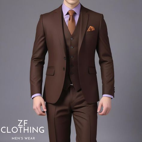 Dark Brown Suit Men, Brown Suit Outfit, 3 Piece Suits For Men, Dark Brown Suit, Brown Suits For Men, Groom Suits, Suit Groom, Wedding Suits Groom, Tailored Suit