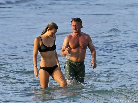 Sean Penn Gets Hot and Heavy With Another Actor's Daughter in Hawaii Leila George, Vincent D’onofrio, Hawaii Pictures, Cute Celebrity Couples, Minka Kelly, Robin Wright, Sean Penn, Ex Wives, Real Life Stories