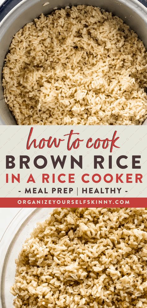 Brown Rice In Rice Cooker, Crockpot Brown Rice, Freeze Rice, Fluffy Brown Rice, Best Brown Rice, Rice In Rice Cooker, Chicken Broth Rice, Rice In Crockpot, Rice In A Rice Cooker