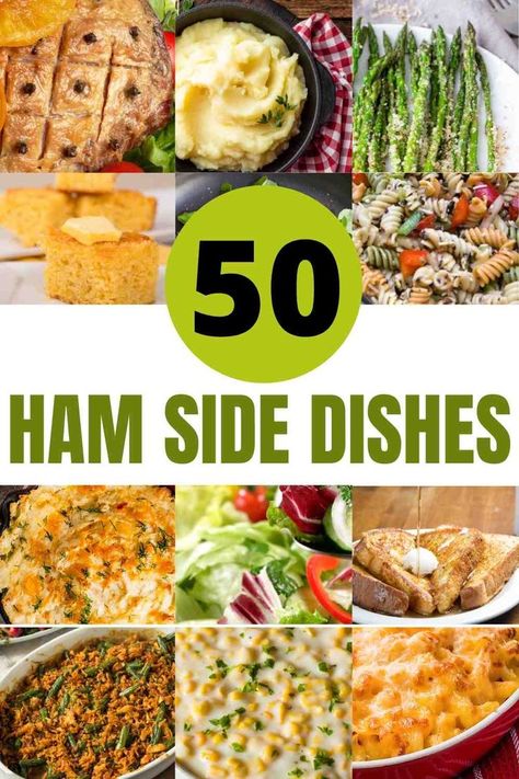 50 Ham Side Dishes Baked Ham Dinner Side Dishes, Ham For Dinner, Ham Side Dishes, Ham Dinner Side Dishes, Ham Sides, Ham Dinner Sides, Pineapple Glazed Ham, Thanksgiving Ham, Ham Dishes