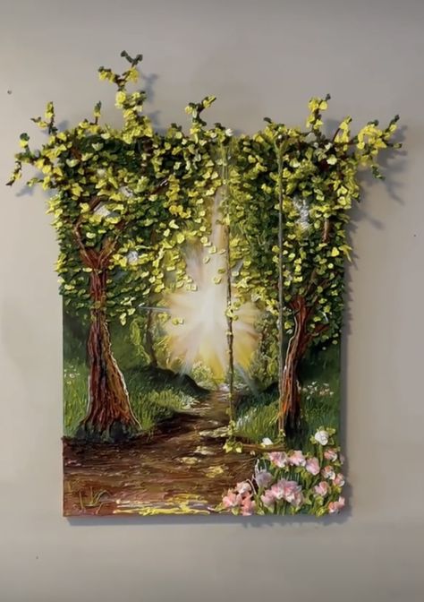 3d Painting On Canvas, Couples Canvas Painting, 3d Canvas Art, Nature Canvas Painting, Canvas Painting For Beginners, Art Gallery Interior, Christmas Paintings On Canvas, Large Canvas Painting, Canvas For Beginners