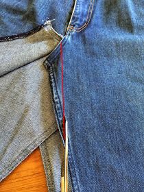 A sewing blog for lovers of 60s fashion, culture and music. Make Denim Skirt From Jeans, Diy Denim Skirt From Jeans Ideas, Convert Jeans To Skirt, Denim Skirt From Jeans Diy, How To Make Jeans Into A Skirt, How To Make A Skirt Out Of Jeans, Skirt From Jeans Diy, How To Make Skirt From Jeans, Jeans To Skirt Diy