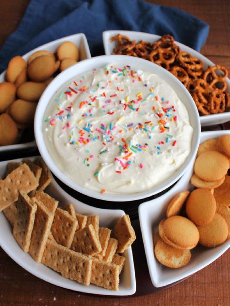 Bright lemon and cream cheese come together in this super simple cheesecake dip.  It is the perfect combination of tangy and not too sweet and it's a fabulously fun dessert option. Monster Cookie Dough Dip, Simple Cheesecake, Monster Cookie Dough, Dessert Dip Recipes, Monster Cookies Recipe, No Bake Lemon Cheesecake, Cookie Dough Dip, Cheesecake In A Jar, Fun Dessert