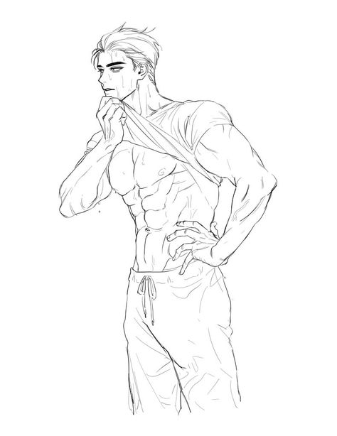 Male Buff Body Drawing, Drawing Men Anatomy, Make Pose Reference Drawing, Muscle Men Drawing Base, Men Body Anatomy Drawing, Nude Men Reference Drawing, Hunk Body Reference, Arms Tied Behind Back Pose Drawing, Muscular Body Men Drawing