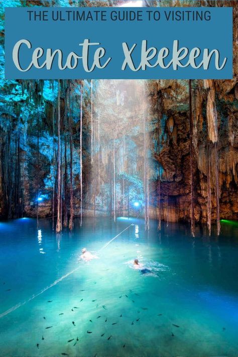 Are you planning a trip to Yucatan? Make sure to visit Cenote Xkeken! This is one of the most impressive cenotes in Mexico. Read this post to discover everything you need to know before visiting Cenote Dzitnup, as it is also known, and make the most of it | Dzitnup Mexico | Xkeken Cenote via @clautavani Cenote Picture Ideas, Yucatan Cenotes, Cenotes In Quintana Roo, Ik Kil Cenote, Yucatan Peninsula Mexico, Yucatan Mexico, Oceania Travel, Central America Travel, South America Travel