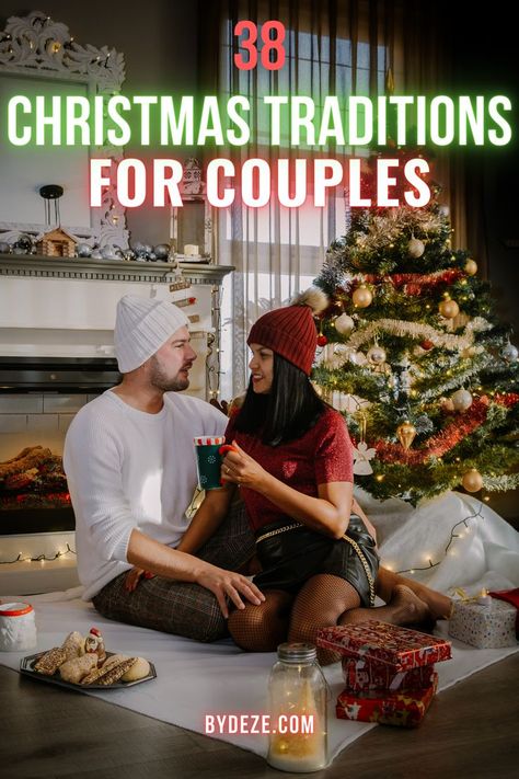 Couple Ideas For Christmas, Christmas Day Traditions Couples, Christmas Couple Traditions, Christmas Traditions For Newlyweds, Special Christmas Traditions, Couples First Christmas Ideas, Christmas Day For Two, First Christmas Married Traditions, Christmas Traditions Couples