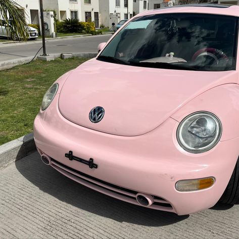 Pink Volkswagen Beetle Convertible, Volts Wagon Beetle Convertible, Pink Vw Beetle, Pink Volkswagen, Pink Volkswagen Beetle, Pink Beetle, Princess Car, Pink Cars, Volkswagen Beetle Convertible