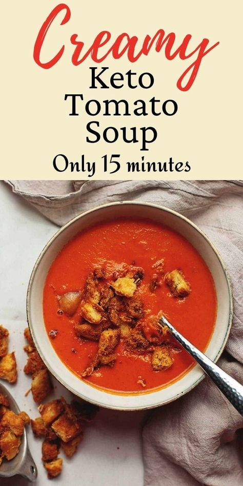 Keto Tomato Soup, Homemade Tomato Soup, Keto Soups, Tomato Soup Easy, Low Carb Soup Recipes, Tomato Soup Homemade, Tomato Soup Recipe, Creamy Tomato Soup, Boiled Egg Diet Plan