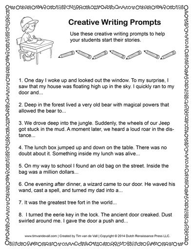 Creative Writing Prompts Creative Writing For Kids, Creative Writing Worksheets, Elementary Writing Prompts, Free Writing Prompts, Creative Writing Activities, Creative Writing Classes, Creative Writing Ideas, Writing Prompts Funny, The Writing Process