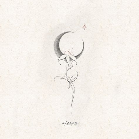 Faces Of The Moon Tattoo Spine, Moon Wrap Around Tattoo, Rib Moon Tattoo, Spine Moon Tattoo, Moon And Flowers Tattoo Design, Moon Sleeve Tattoos For Women, Moon Tattoo Sternum, Moon Spine Tattoos For Women, Woman Moon Tattoo