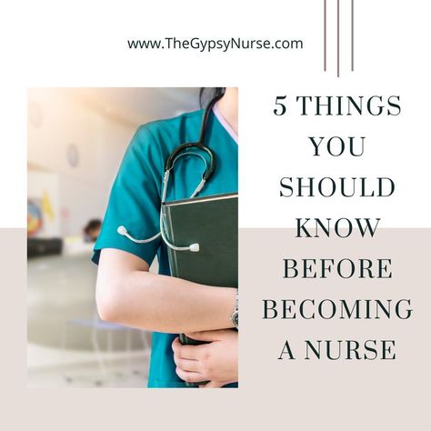 Nursing is a great career, but there are some things you should know before you become a nurse. Find out what they are in this article, from Nursesprn. Becoming A Nurse, 5 Things, How To Know, Nursing, Career, How To Become