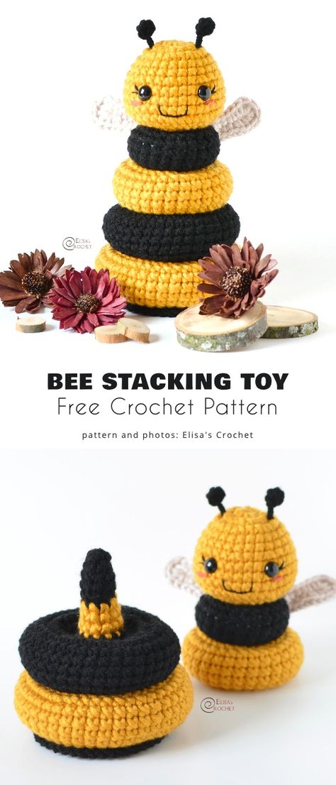 6 Best Stacking Toys Crochet Patterns - Your Crochet Crochet Baby Toys Free, Crocheted Baby Toys Free Patterns, Crochet Toys Free Patterns Amigurumi, Crochet Stacker Toy Pattern Free, Crochet Boutique Ideas, Toy Crochet Patterns, Crocheted Baby Gifts, Free Crochet Baby Toys Patterns, Crochet For Babies Free Patterns